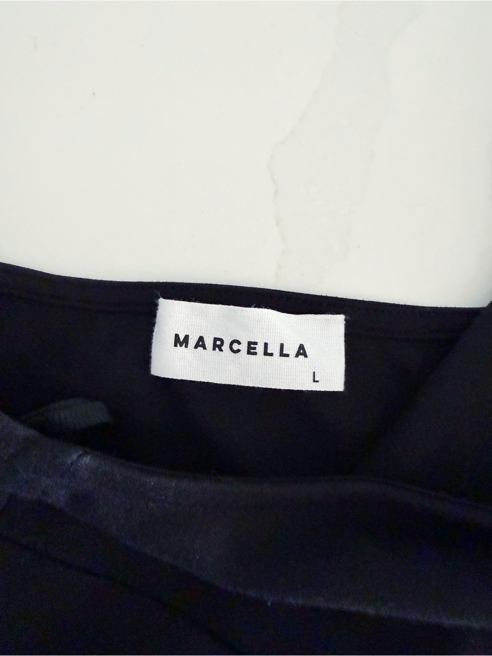 Marcella NYC Manhattan Black Open Back Slit Gown Sz L NEW - Picture 7 of 9